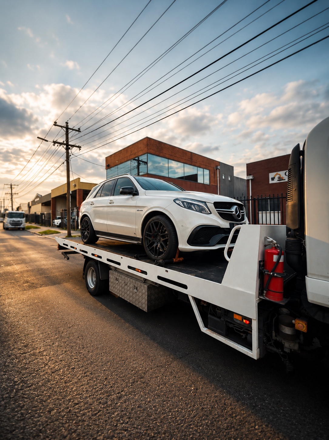Revline towing Mercedes SUV
